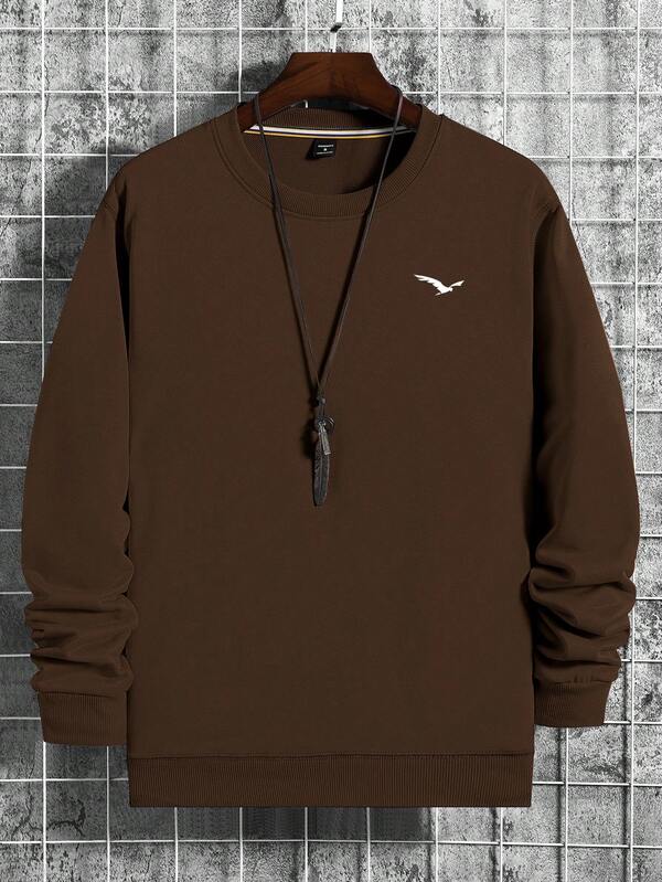 Moletom Masculino Oversized Gola Careca Casual Minimalista
