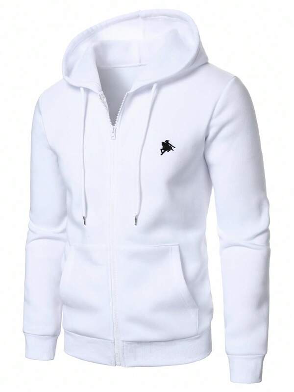 Moletom Masculino Aberto Com Capuz Casual Esportivo Urbano