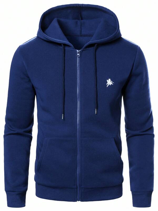 Moletom Masculino Aberto Com Capuz Casual Esportivo Urbano