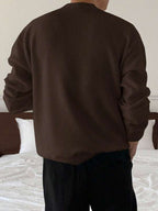 Suéter Masculino Canelado Oversized Minimalista Urbano
