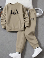 Conjunto Moletom Casual Com Estampa Frontal