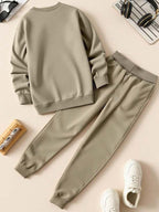 Conjunto Moletom Casual Com Estampa Frontal