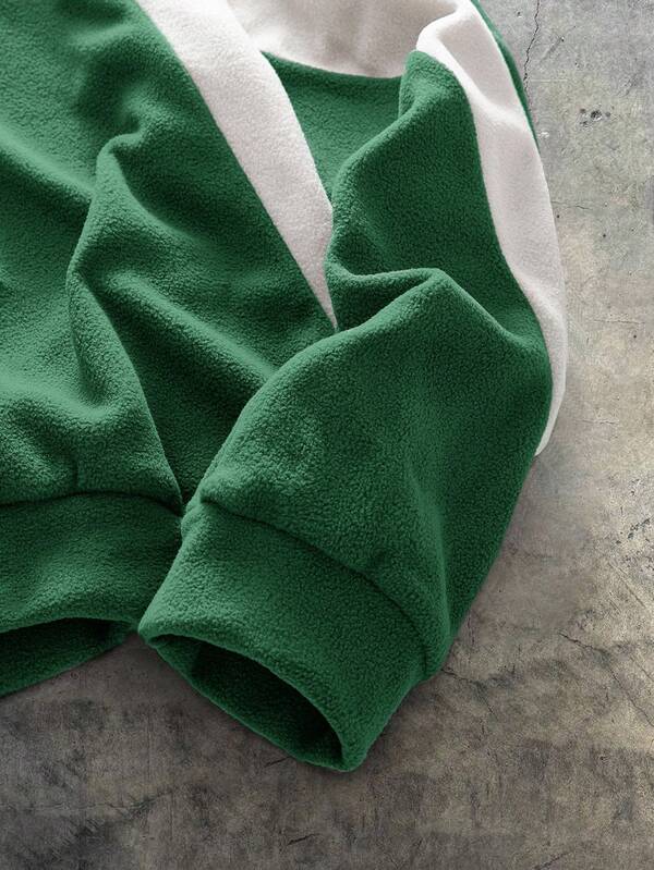 Moletom Oversized Plush Estilo Casual Y2K Minimalista