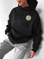 Moletom Oversized Felpado Com Capuz Estilo Urbano