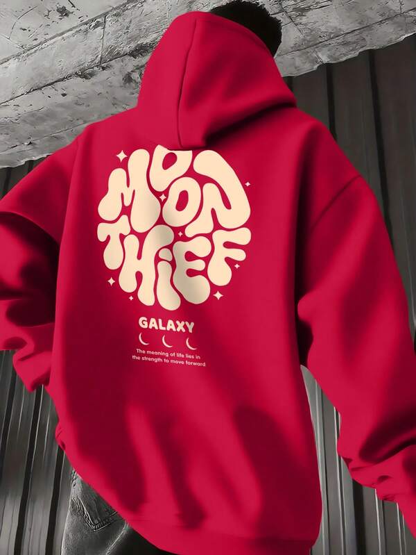 Moletom Oversized Felpado Com Capuz Estilo Urbano