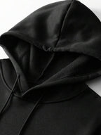 Moletom Oversized Felpado Com Capuz Estilo Urbano
