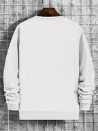 Moletom Masculino Oversized Gola Careca Casual Minimalista