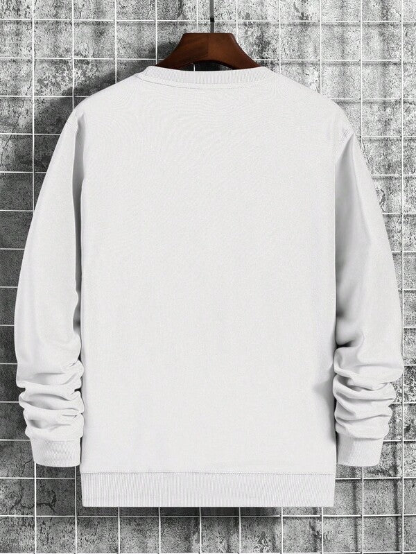 Moletom Masculino Oversized Gola Careca Casual Minimalista