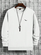 Moletom Masculino Oversized Gola Careca Casual Minimalista