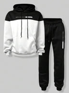 Conjunto Moletom Bicolor Com Capuz E Jogger
