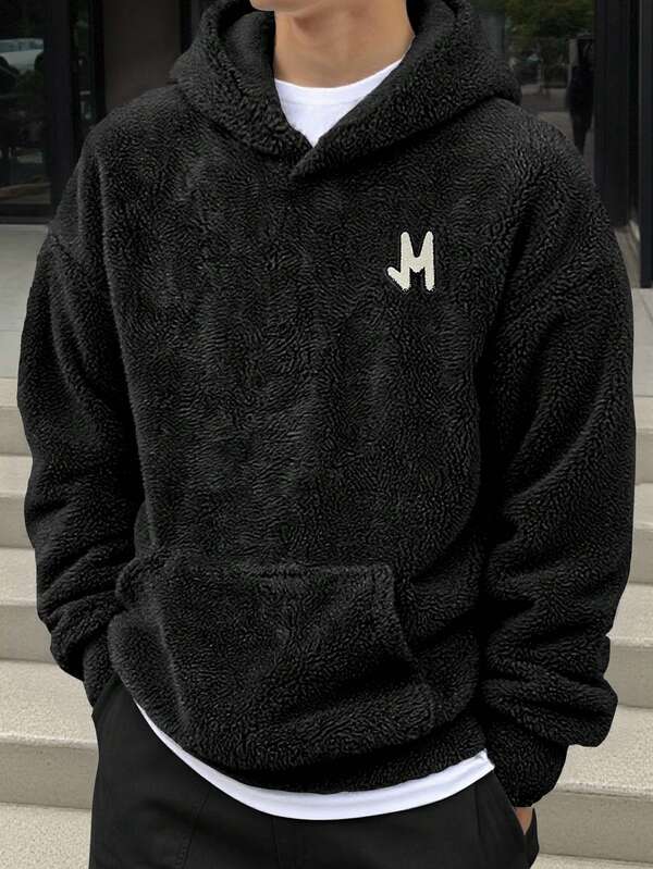 Moletom Teddy Felpado Com Capuz Estilo Casual Urbano