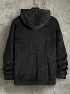 Moletom Teddy Felpado Com Capuz Estilo Casual Urbano