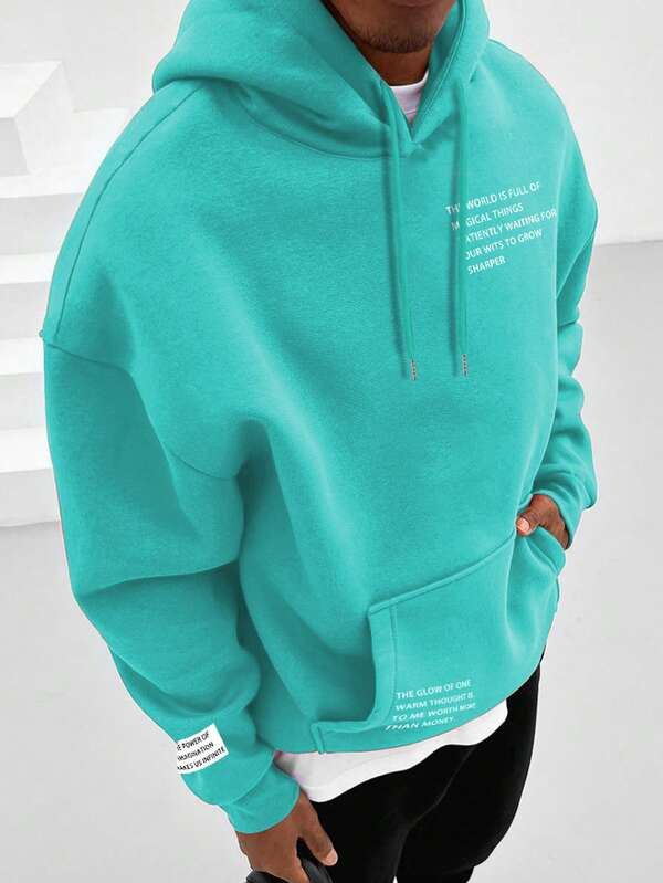 Moletom Oversized Com Bolso Canguru Estilo Streetwear