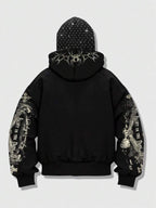 Moletom Jesus Crown Estilo Gothic Streetwear Térmico