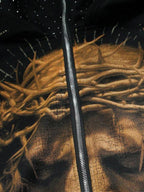 Moletom Jesus Crown Estilo Gothic Streetwear Térmico