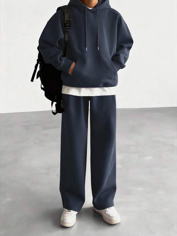 Conjunto Moletom Hoodie Oversized Comfy Minimalista