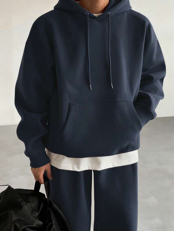 Conjunto Moletom Hoodie Oversized Comfy Minimalista