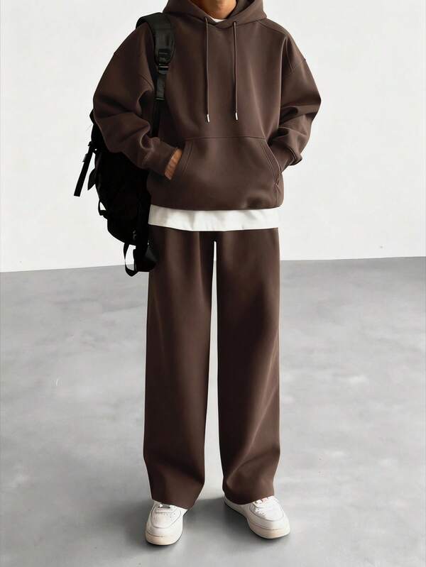 Conjunto Moletom Hoodie Oversized Comfy Minimalista