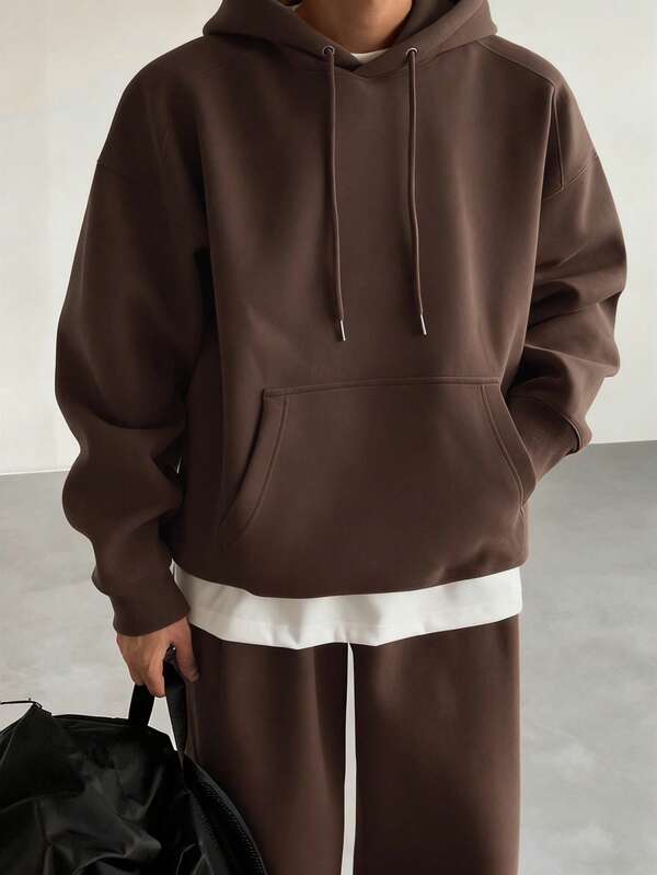 Conjunto Moletom Hoodie Oversized Comfy Minimalista