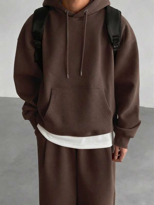 Conjunto Moletom Hoodie Oversized Comfy Minimalista