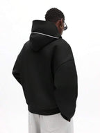 Moletom Oversized Com Recortes Estilo Streetwear Futurista