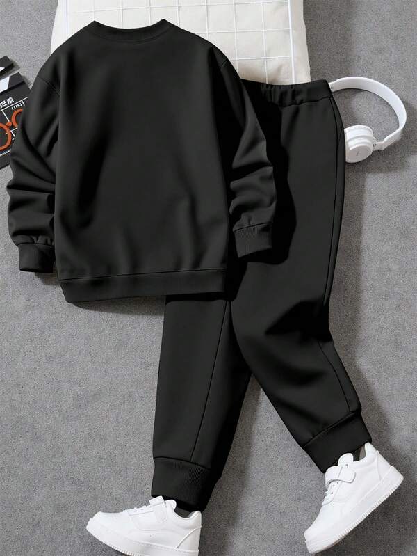 Conjunto Moletom Casual Com Estampa Frontal