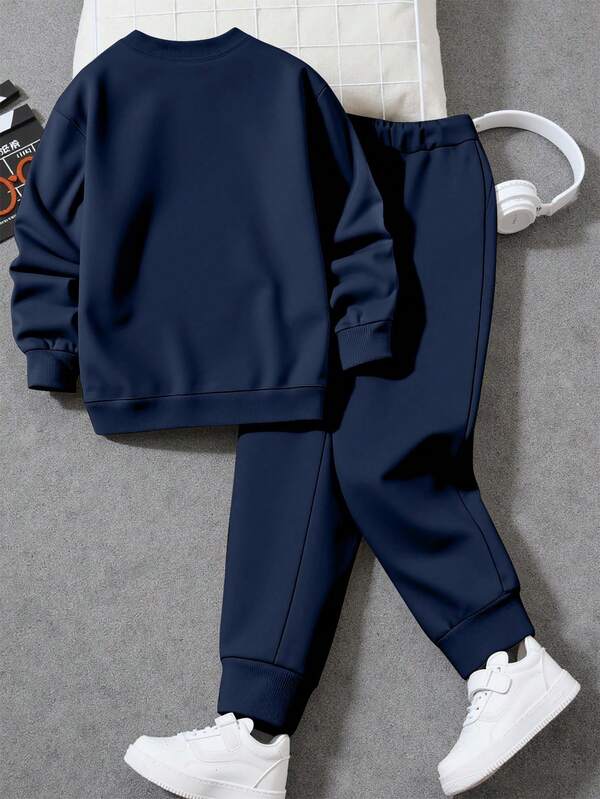 Conjunto Moletom Casual Com Estampa Frontal