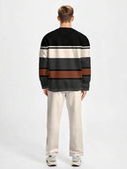 Conjunto Moletom Casual Com Recortes Estilo Urbano
