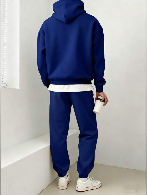 Conjunto Moletom Hoodie Com Calça Jogger Casual