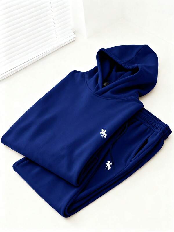Conjunto Moletom Hoodie Com Calça Jogger Casual