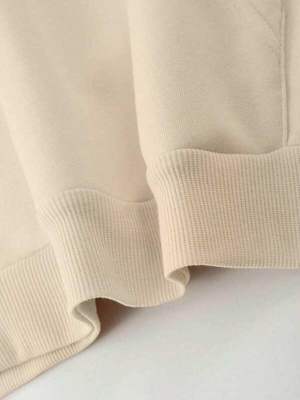 Moletom Oversized Felpado Com Capuz Estilo Urbano