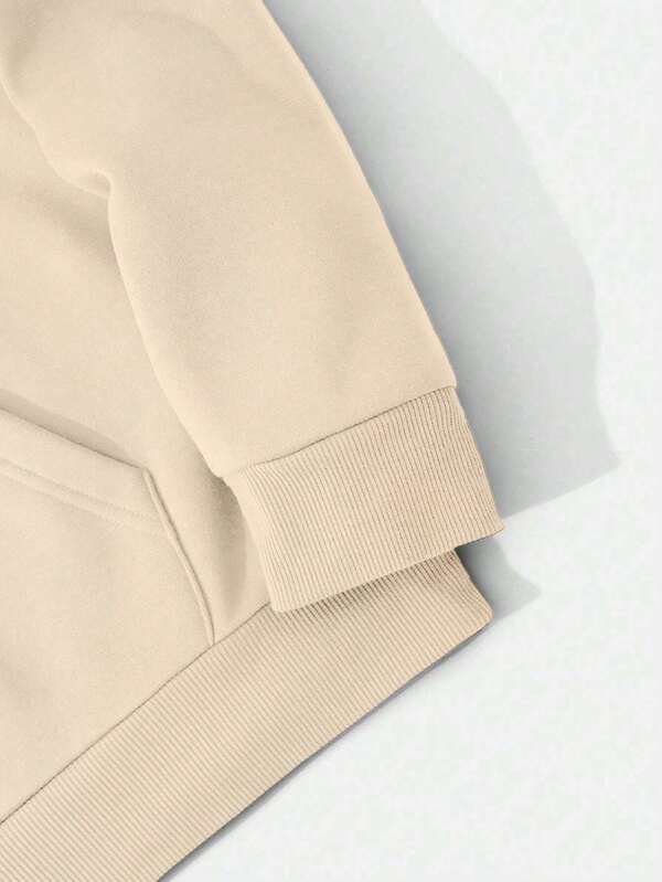 Moletom Oversized Felpado Com Capuz Estilo Urbano