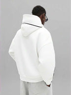 Moletom Oversized Com Recortes Estilo Streetwear Futurista