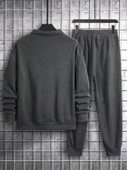Conjunto Moletom Gola Polo Com Calça Jogger Casual