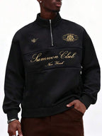 Moletom Summon Club Com Zíper Estilo Casual Premium