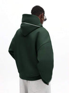 Moletom Oversized Com Recortes Estilo Streetwear Futurista