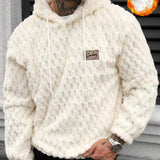Moletom Masculino Peluciado Com Capuz Casual Inverno