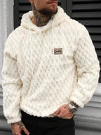 Moletom Masculino Peluciado Com Capuz Casual Inverno