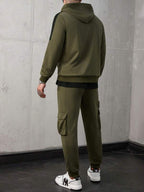 Conjunto Moletom Hoodie Com Calça Cargo Urbana