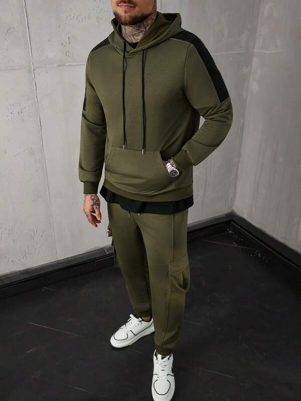 Conjunto Moletom Hoodie Com Calça Cargo Urbana