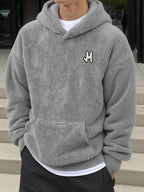 Moletom Teddy Felpado Com Capuz Estilo Casual Urbano