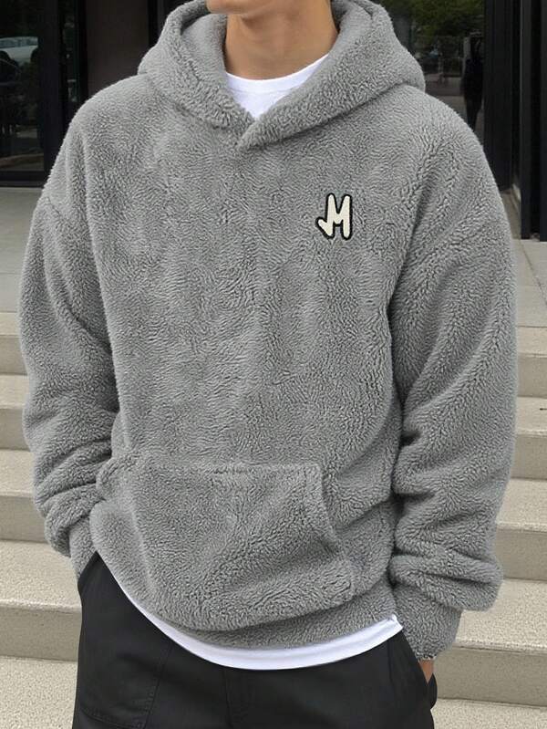Moletom Teddy Felpado Com Capuz Estilo Casual Urbano