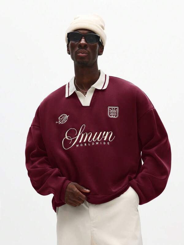 Moletom Smwrn Worldwide Estilo College Casual Premium