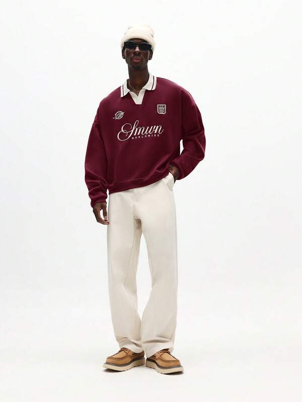 Moletom Smwrn Worldwide Estilo College Casual Premium