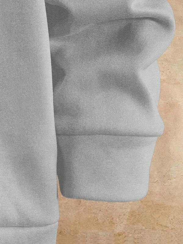 Moletom Masculino Casual Com Recortes Minimalista Urbano