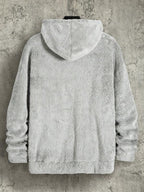 Moletom Teddy Felpado Com Capuz Estilo Casual Urbano