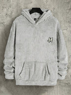 Moletom Teddy Felpado Com Capuz Estilo Casual Urbano