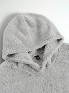 Moletom Teddy Felpado Com Capuz Estilo Casual Urbano