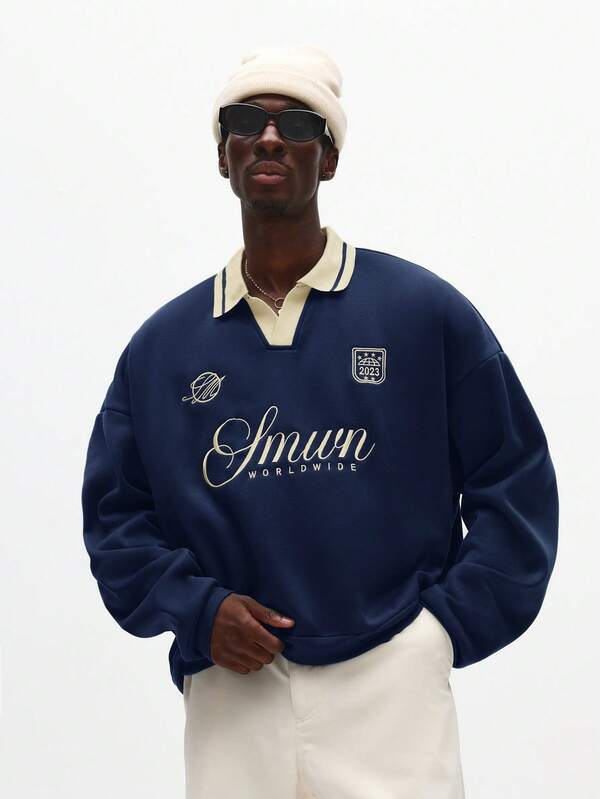 Moletom Smwrn Worldwide Estilo College Casual Premium