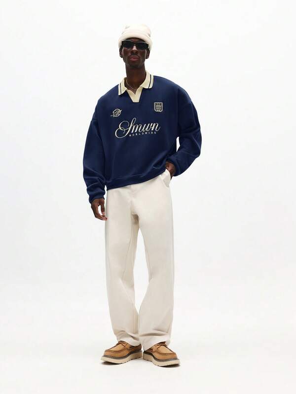 Moletom Smwrn Worldwide Estilo College Casual Premium
